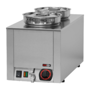 Photo 1 matériel référence RED10522: Bain marie deux récipients mouillé - BM 02 W