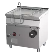 Photo 1 matériel référence RED110048: Sauteuse basculante manuelle à gaz 50 l fond en acier - BR 70/80 G