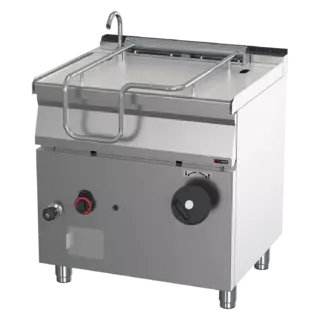 photo 1 sauteuse basculante manuelle à gaz 50 l fond en acier - br 70/80 g