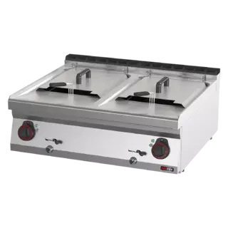photo 1 friteuse électrique double 0,96 kw/l, 13+13 l sans soubassement 400 v - fe 70/08 e