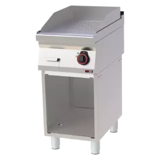 photo 1 plaque de cuisson 40x51 électrique nervurée avec soubassement 400 v - ftr 70/40 e