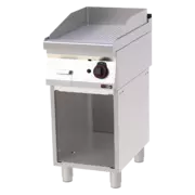 Photo 1 matériel référence RED110073: Plaque de cuisson 40x51 à gaz nervurée avec soubassement - FTR 70/40 G