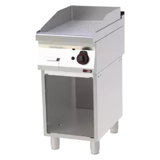 photo 1 plaque de cuisson 40x51 à gaz nervurée avec soubassement - ftr 70/40 g