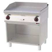 Photo 1 matériel référence RED110074: Plaque de cuisson 80x51 électrique nervurée avec soubassement 400 V - FTR 70/80 E