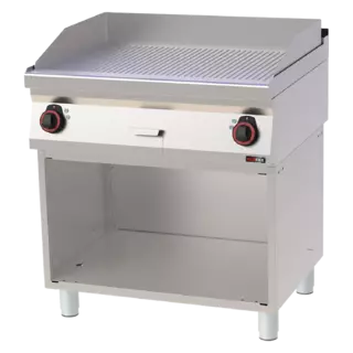 photo 1 plaque de cuisson 80x51 électrique nervurée avec soubassement 400 v - ftr 70/80 e