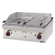 Photo 1 matériel référence RED110077: Grill pierre de lave à gaz double 2x 52x36 sans soubassement - GL 70/08 G