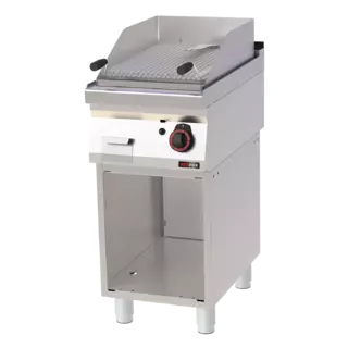 photo 1 grill pierre de lave à gaz 52x36 avec soubassement - gl 70/40 g