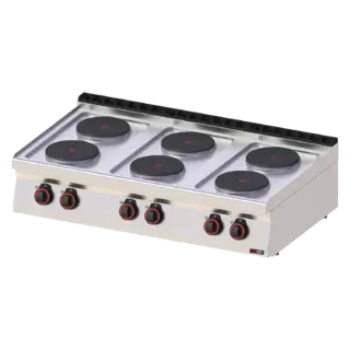 photo 1 fourneau électrique 6x feu sans soubassement  - sp 70/012 e