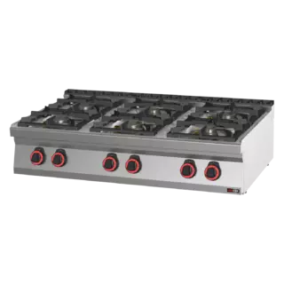 photo 1 fourneau à gaz 6x brûleur sans soubassement - sp 70/012 g