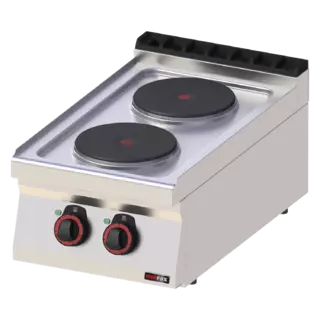 photo 1 fourneau électrique 2x feu sans soubassement 400 v - sp 70/04 e