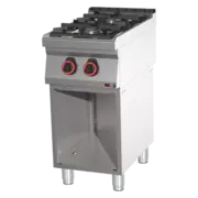 Photo 1 matériel référence RED110099: Fourneau à gaz 2x brûleur avec soubassement - SP 70/40 G