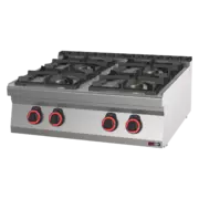Photo 1 matériel référence RED110104: Fourneau à gaz 4x brûleur ECO sans soubassement - SPB 70/08 G