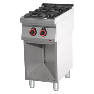 photo 1 fourneau à gaz 2x brûleur eco avec soubassement - spb 70/40 g