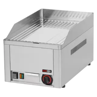 photo 1 plaque de cuisson 32x48 électrique chromée nervurée top 230 v - ftrc 30 e