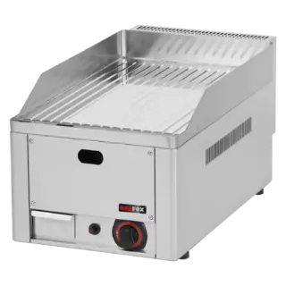 photo 1 plaque de cuisson 32x48 à gaz chromée nervurée top - ftrc 30 g