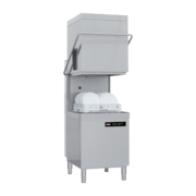 Photo 1 matériel référence RED11283: Lave-vaisselle à capot revêtement simple avec pompe de vidange 50x50 - 400 V - QQI 102 P