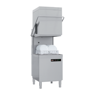 photo 1 lave-vaisselle à capot revêtement simple avec pompe de vidange 50x50 - 400 v - qqi 102 p