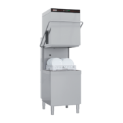 Photo 1 matériel référence RED11316: Lave-vaisselle à capot revêtement simple avec pompe de vidange, panneau de commande en haut, 50x50 - 400 V - QQI 102 P/TOP