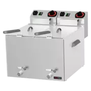 Photo 1 matériel référence RED11372: Friteuse électrique double pour les poissons 0,43 kW/l, 8+8 l TOP avec robinet de vidange 230 V - FE 88 V