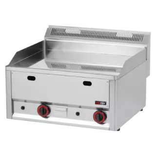 photo 1 plaque de cuisson 65x48 à gaz chromée lisse sans soubassement - fthc 60 gl