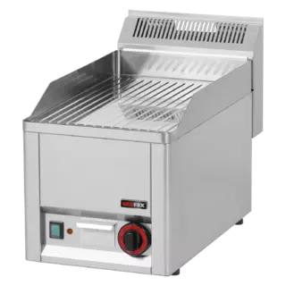 photo 1 plaque de cuisson 32x48 électrique chromée nervurée sans soubassement 230 v - ftrc 30 el