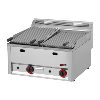 photo 1 grill pierre de lave à gaz double 2x 31x48 sans soubassement - gl 60 gl