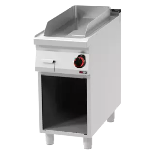 photo 1 plaque de cuisson 31x65 électrique chromée lisse avec soubassement 400 v - fthc 90/40 e