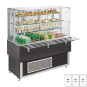 Photo 1 matériel référence RED12134: Vitrine refrigerée GN 3-1/1 cache du bas, ouverture vers le haut, Wenge - ES PLATINUM+ 3W DF