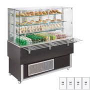Photo 1 matériel référence RED12146: Vitrine refrigerée GN 4-1/1 cache du bas, ouverture vers le haut, Wenge - ES PLATINUM+ 4W DF