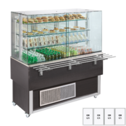 Photo 1 matériel référence RED12147: Vitrine refrigerée GN 4-1/1 cache du bas, ouverture vers les côtés, Wenge - ES PLATINUM+ 4W DS