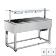 Photo 1 matériel référence RED12149: Buffet chauffé, vitrocéramique GN 3-1/1 RAL - ES BROWN+ 3R