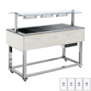 Photo 1 matériel référence RED12151: Buffet chauffé, vitrocéramique GN 4-1/1 Hemlock - ES BROWN+ 4H