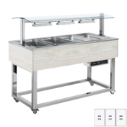 Photo 1 matériel référence RED12160: Buffet chauffé, à eau GN 3-1/1 Hemlock - ES RED+ 3H