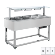 Photo 1 matériel référence RED12161: Buffet chauffé, à eau GN 3-1/1 RAL - ES RED+ 3R