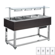 Photo 1 matériel référence RED12165: Buffet chauffé, à eau GN 4-1/1 Wenge - ES RED+ 4W