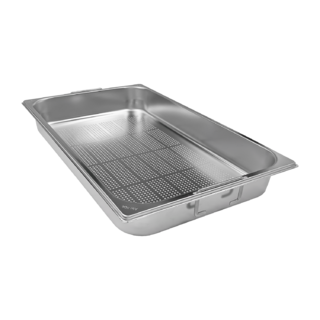 photo 1 bac gastronorme perforé gn 1/1 - 65 poignées escamontables en inox - gnd 1/1-65 u