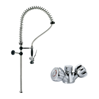 photo 1 douchette de plan de travail avec robinet - doc 1+