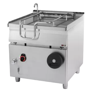 photo 1 sauteuse basculante manuelle électrique 80 l fond en inox - br 90/80 e/n
