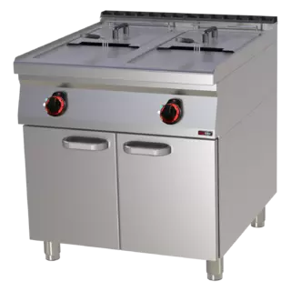 photo 1 friteuse électrique double 0,8 kw/l, 17+17 l avec soubassement  - fe 90/80-17 e