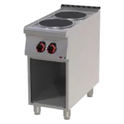 Photo 1 matériel référence RED12302: Fourneau électrique 2x feu avec soubassement  - SP 90/40 E