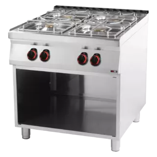 photo 1 fourneau à gaz 4x brûleur avec soubassement - sp 90/80 g