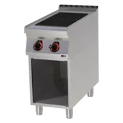 Photo 1 matériel référence RED12306: Fourneau électrique 2x feu avec soubassement 400 V - SPL 90/40 E