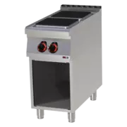 Photo 1 matériel référence RED12308: Fourneau électrique 2x feu avec soubassement 400 V - SPQ 90/40 E