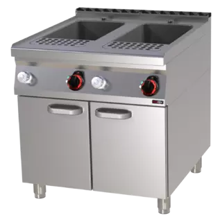 photo 1 cuiseur à pâtes électrique 33 + 33 l avec soubassement 400 v - vt 90/80 e