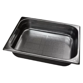 photo 1 bac gastronorme perforé gn 1/2 - 150 poignées escamontables en inox - gnd 1/2-150 u