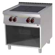 Photo 1 matériel référence RED12398: Fourneau électrique 4x feu avec soubassement 400 V - SPL 90/80 E