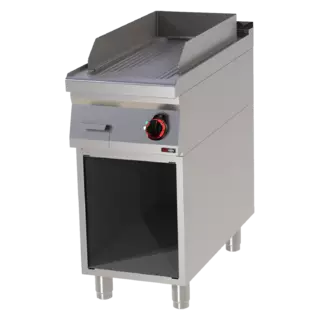 photo 1 plaque de cuisson 31x65 électrique nervurée avec soubassement 400 v - ftr 90/40 e