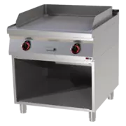 Photo 1 matériel référence RED12401: Plaque de cuisson 71x65 électrique nervurée avec soubassement 400 V - FTR 90/80 E