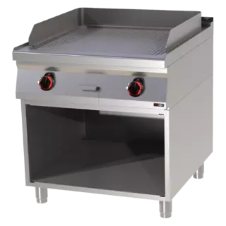photo 1 plaque de cuisson 71x65 électrique nervurée avec soubassement 400 v - ftr 90/80 e