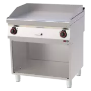 Photo 1 matériel référence RED12413: Plaque de cuisson 80x51 électrique chromée lisse avec soubassement 400 V - FTHC 70/80 E